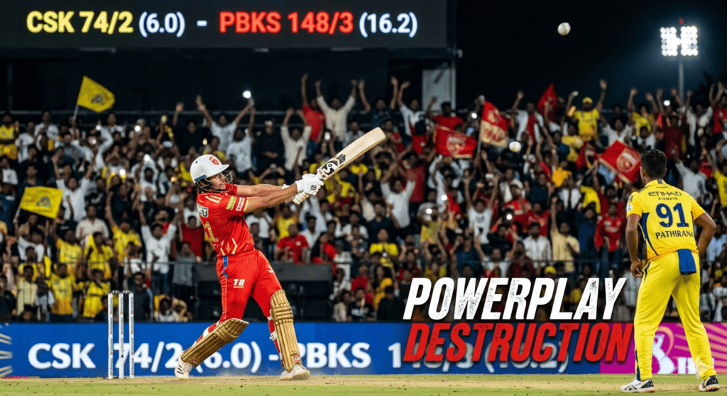 CSK vs PBKS Scorecard 2026