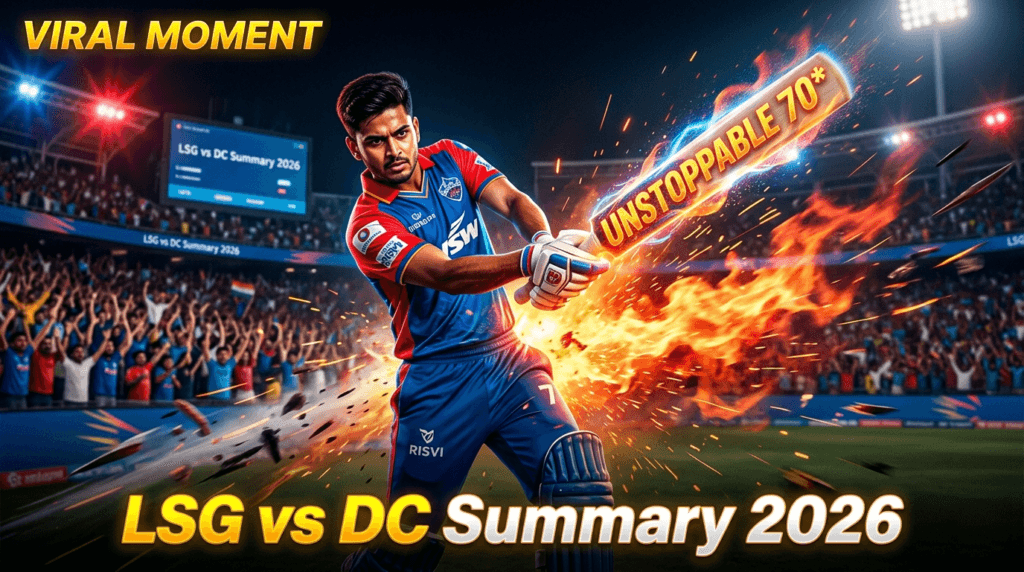 LSG vs DC Summary 2026